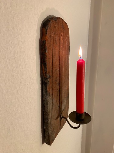 Wandkerzenleuchter mit altem