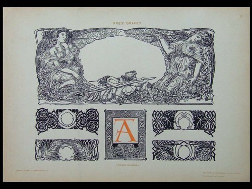 Jugendstil grafik typographie - jugendstil,