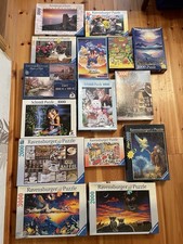 Puzzle 15 Stück Konvolut, 70-3000 Teile, 1000 und 2000 Teile, Guter Zustand