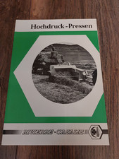 Original Prospekt Rivierre Casalis Hochdruck - Pressen Traktor Schlepper