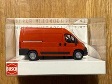 Top: Busch 54601 Fiat Ducato Kastenwagen rot Automodell 1:87 OVP!