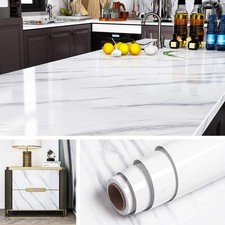 60cm*5m Weiß Marmor Tapete
