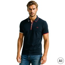 La Martina Herren Polo Zip