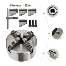 125mm 4 Backen Backenfutter Drechselfutter Drechselspannfutter selbstzentrierend