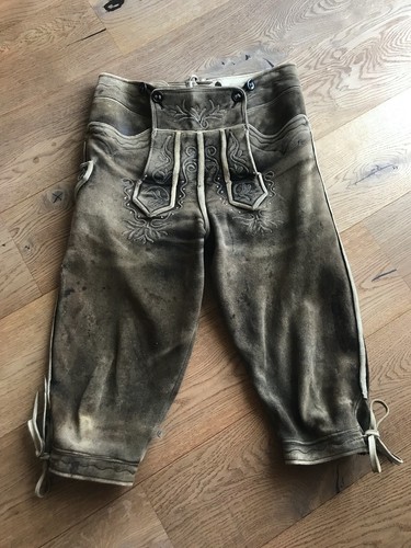 Alte bestickte lederhose aus - bestickte,