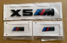 Für BMW X5M+2"M" Auto Heck Stamm Schriftzug Aufkleber Glanz Schwarz