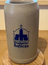 1 l Bierkrug Krug Masskrug Bier Brauerei Stuttgart Stuttgarter Hofbräu