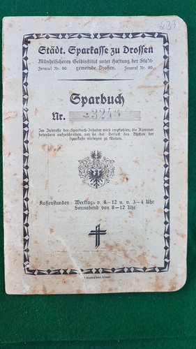 Altes sparkassenbuch - altes,