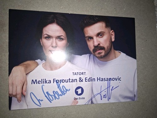 Autogrammkarte melika foroutan - melika,