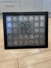 50p Münzvitrine Rahmen Etui