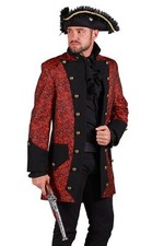 Jacke Dark Ages rot Pirat