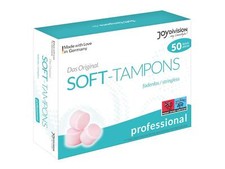 Joydivision Soft Tampons professional 50 Stück, fadenlos rosa Schwamm runde Form