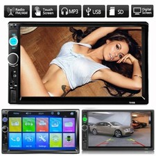 HD 7" Doppel 2DIN Touch Screen Autoradio Bluetooth Car Stereo USB AUX MP5 Player