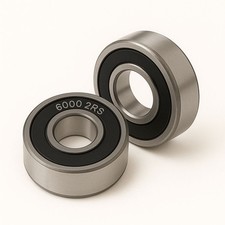 2 Kugellager 6000 2RS (10x26x8 mm) Rillenkugellager