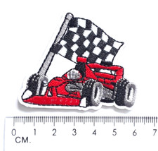Auto Formel 1 Bügelbild Patch