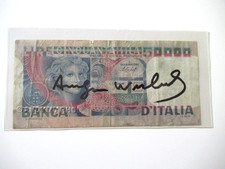 ANDY WARHOL: Echte 50.000 Lire