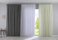 Vorhang Schal Blickdicht Matt