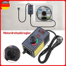 230V Drehzahlregler Drehzahlsteller Motordrehzahlsteuerung Ventilatoren Motoren