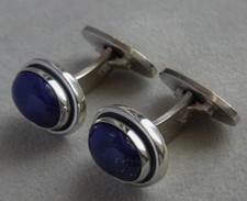 GEORG JENSEN Sterling Silber Manschettenknöpfe Lapislazuli 925S Dänemark