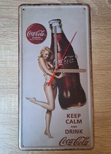 Blechschild Uhr Coca-Cola