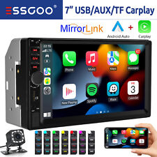 Autoradio Doppel 2 DIN 7" Apple Carplay Android Auto Bluetooth USB AUX TF Kamera