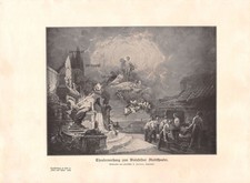 Theatervorhang zum Bielefelder Stadttheater - 1904 - Histor. Kunstdruck ~21x29cm