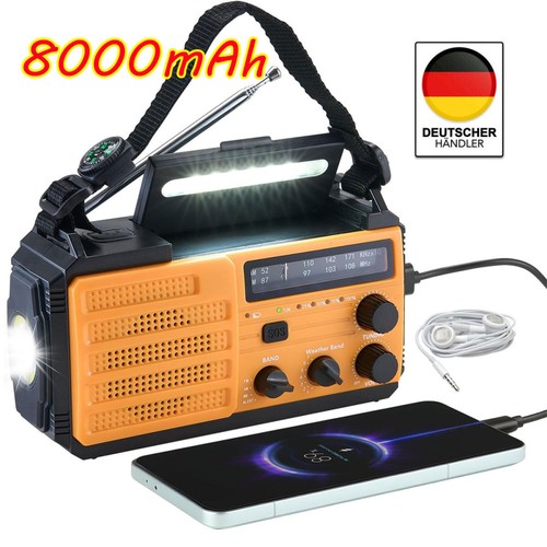 Solar radio 8000 mah - fm,
