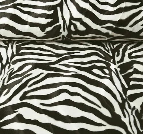 Kunstfell zebra schwarz weiß - zebra,