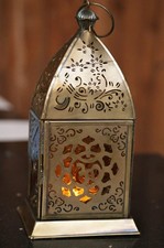 Orientalische Laterne mit OHM aus Messing
