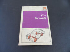 originales DDR Buch Handbuch Kfz Fahrwerk Trabant Wartburg Barkas B1000 IFA