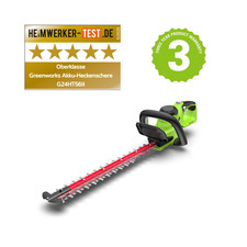 24V Akku Heckenschere Gen2 56cm Greenworks G24HT56II ohne Batterie und Ladegerät