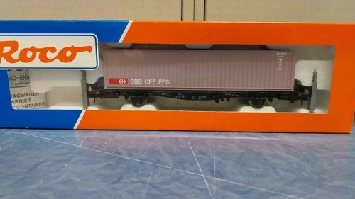 Roco containertragwagen lgjs - containertragwagen,