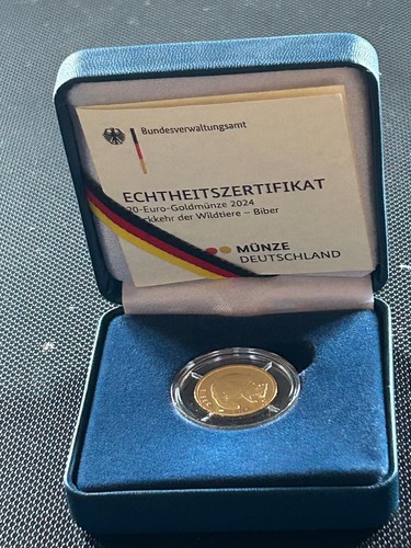Euro goldmünze 2024 biber - euro,