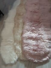 edelzeit fell Edelzeit Fellteppich Teppich 180/60 Altrosa