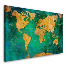 Leinwand Bild Erde Weltkarte