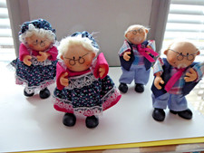 Nostalgie - 4 Oma/Opa Figuren 11 cm, für Geburtstage, Jubiläum sonst. gebraucht