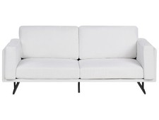 Sofa aus Stoff weiß 3-Sitzer