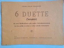 Noten, Blockflöte, Telemann