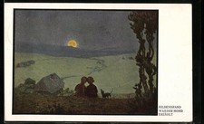 Künstler-AK sign. Hildenbrand: Was der Mond erzählt 