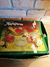 Rindenglas Apfelförmige Puddingschalen, Apfelform Retro 7 Stck.