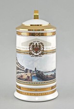 a-9248064-d Bierkrug Städte-Ansichten Binding Brauerei Frankfurt 11x15x21cm