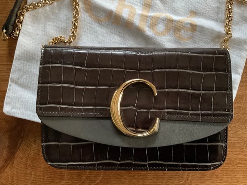Chloe double bag braun - c,