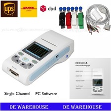 Tragbares Einkanal-EKG-Gerät Tragbarer Touchscreen ECG90A USB-PC-Software CE