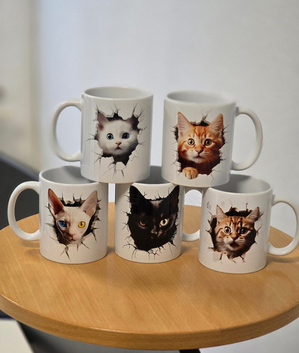 Kaffeetasse katze tasse - 3d,