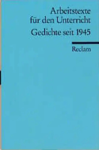 Gedichte seit 1945