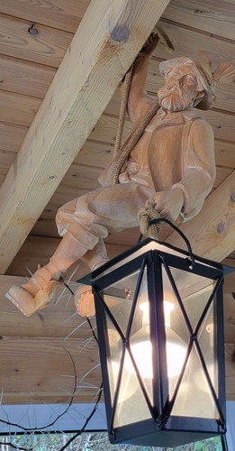 Abseiler mit laterne - mit,