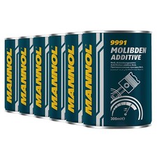 MANNOL Molibden Additiv Motoröl-Additiv MOS2 Getriebeöl-Additiv, 6x300ml