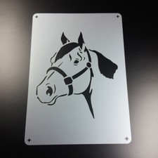 A3 Schablone Pferd Pferdekopf