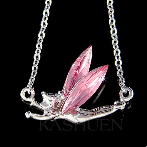 Pink tinkerbell mit swarovski - pink,