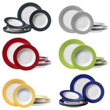 Ritzenhoff & Breker DOPPIO Tafelservice 8-teilig Geschirr Set Teller Porzellan